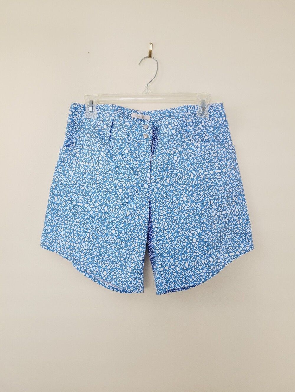 Adidas Blue and White Bermudas Lightweight Summer Shorts